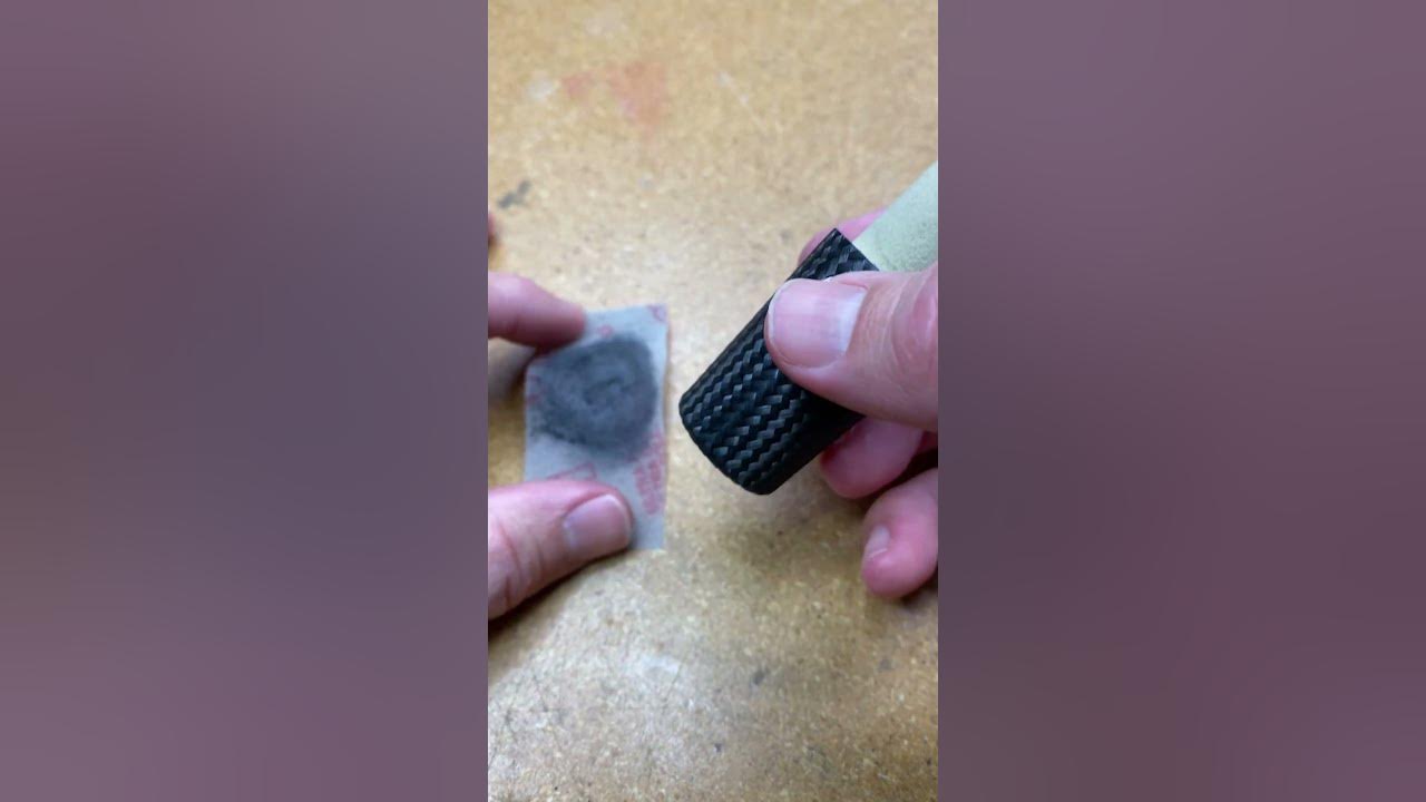 How to Sand Down a Carbon Handle Custom Rod Building YouTube