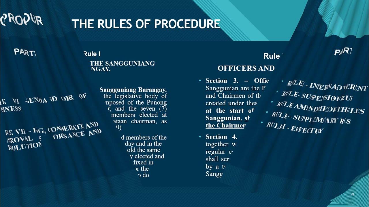 Drafting of Internal Rules of Procedure/Paano gumawa ng Internal Rules