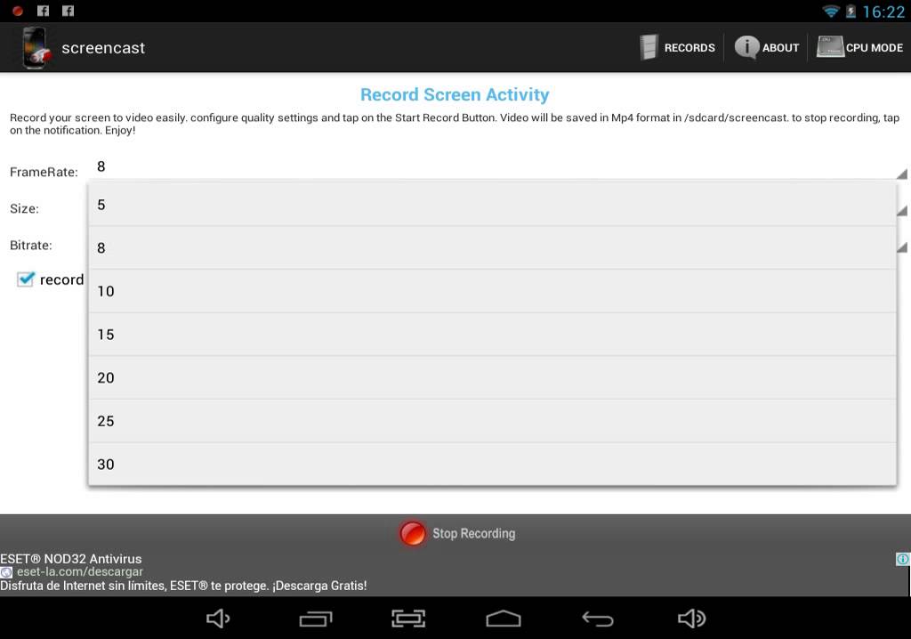 como grabar la pantalla de tu android sin ser root - YouTube