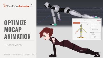 Cartoon Animator 4 Tutorial - Optimizing Mocap Animation