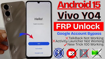 Vivo Y04 (Android 15) FRP Bypass Without PC | All Vivo Android 15 FRP Unlock | Remove Google Account