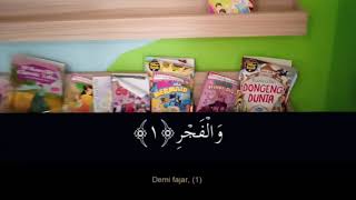 Hafalan Surat Al-Fajr ayat 1-5 | Diulang 5x | metode Ummi