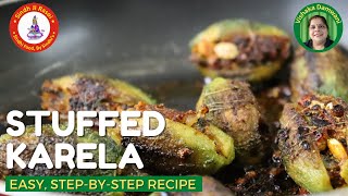 Sindhi Stuffed Karela Recipe in Sindhi (Eng Subtitles) भरवा करेला रेसिपी Sindhi Bitter Gourd Recipes