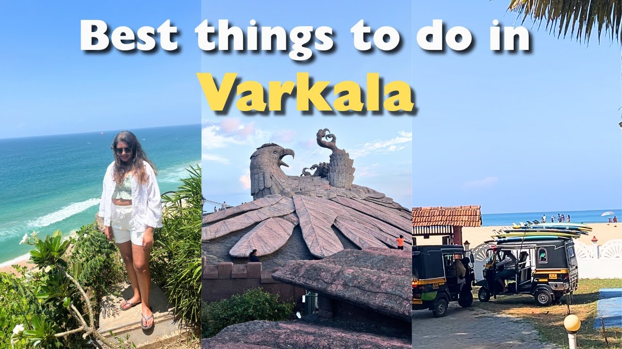 Varkala Travel Guide | Surf session 🏄 | Jatayu Earth's Center