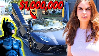 BUYING a $1,000,000 Lamborghini TO BECOME BATMAN PRANK on Wife!