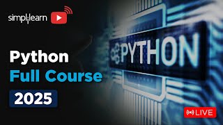 Python Full Course 2025 | Python Programming Tutorial For Beginners | Python Course | Simplilearn