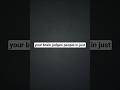 Your Brain Judges People in 3 Seconds #facts #motivation #shorts