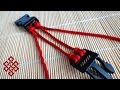 How to Make a Two Strand Double Cow&#39;s Hitch Paracord Buckle Core Tutorial