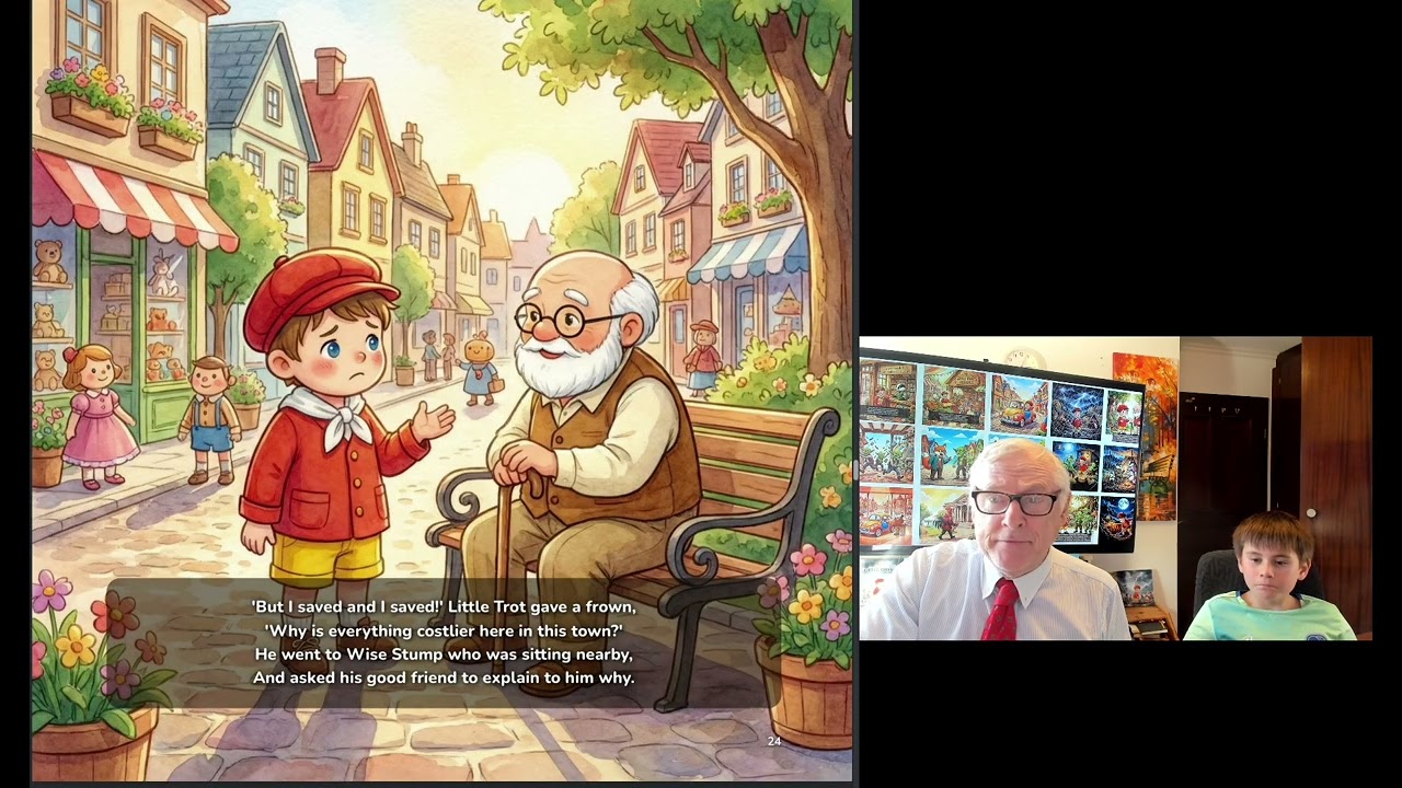 Story Time: I Read Little Trot Book 2: “Little Trot Discovers Inflation” to Clive Junior