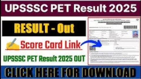 UPSSSC PET RESULT 2025 OUT DETAILED ANALYSIS. CHECK THE RESULT ONLINE