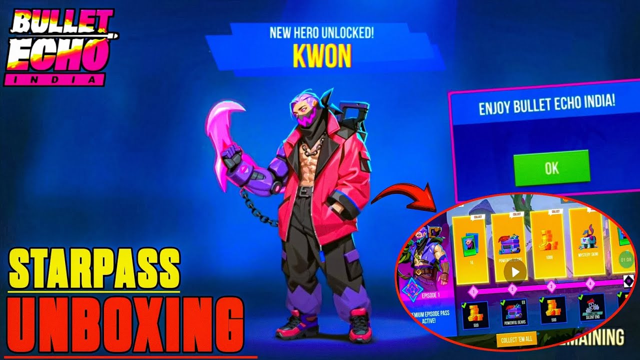 I GOT STARPASS FOR FREE || BULLET ECHO STARPASS UNBOXING