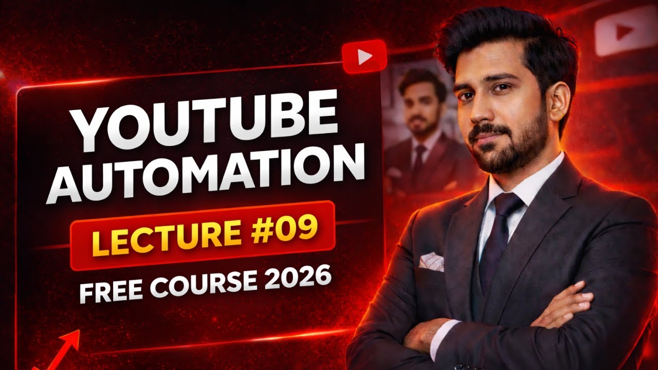 YouTube Automation FREE Course 2026 | Lecture #09 – Video Uploading & Thumbnail Designing