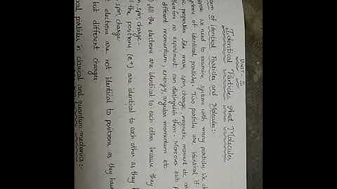 System of identical particles| NNN |QUANTUM MECHANICS