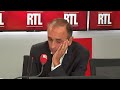 "Je suis nostalgique et réactionnaire", confie Éric Zemmour sur RTL