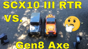 Axial SCX10iii Jeep Wrangler RTR vs. Redcat Gen8 Axe Edition 1/10 Scale RC Scale Crawler Comparison