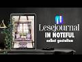 Lesejournal 2026 in Noteful | Mit Tracker & Buchdetailseiten | Notizen-App Tutorial