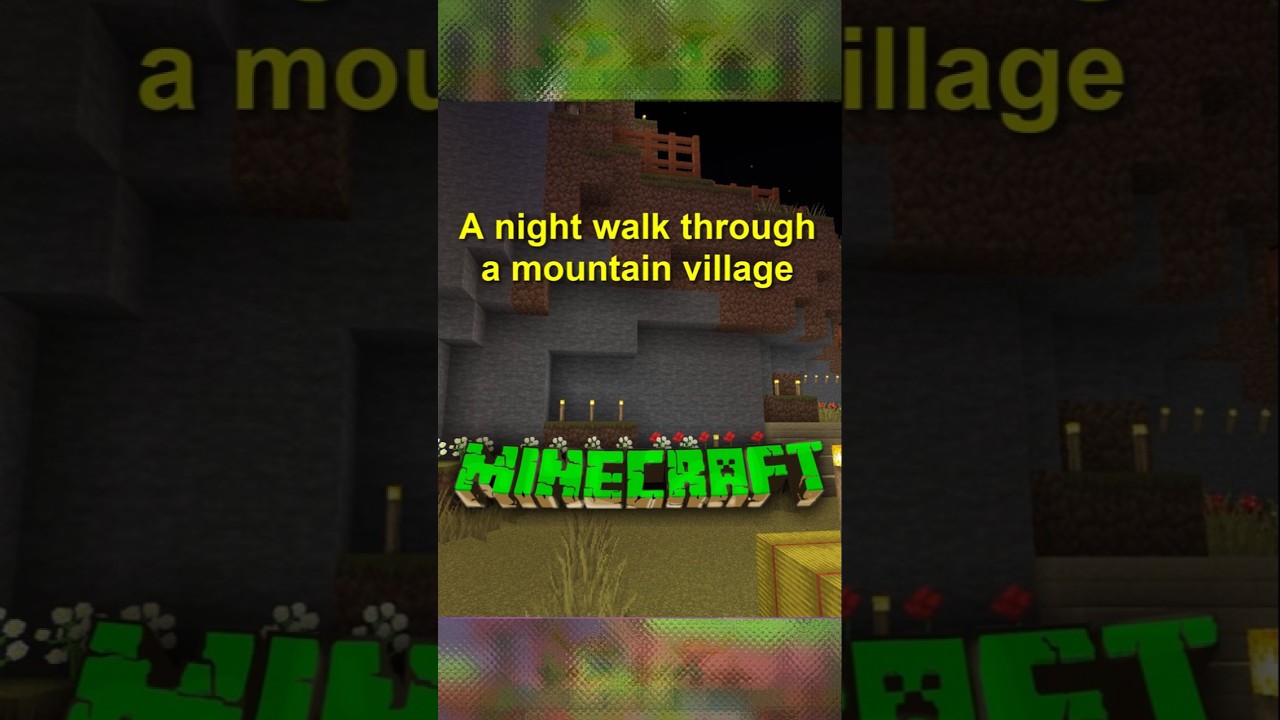A night walk through a mountain village.  