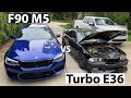 480 WHP Stock M52 Turbo E36 Vs F90 M5 Competition.... Crazy results!