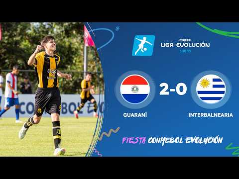 HIGHLIGHTS | GUARANÍ 2-0 INTERBALNEARIA | SUB13 MASCULINO | FIESTA CONMEBOL EVOLUCIÓN 2026 — football highlights