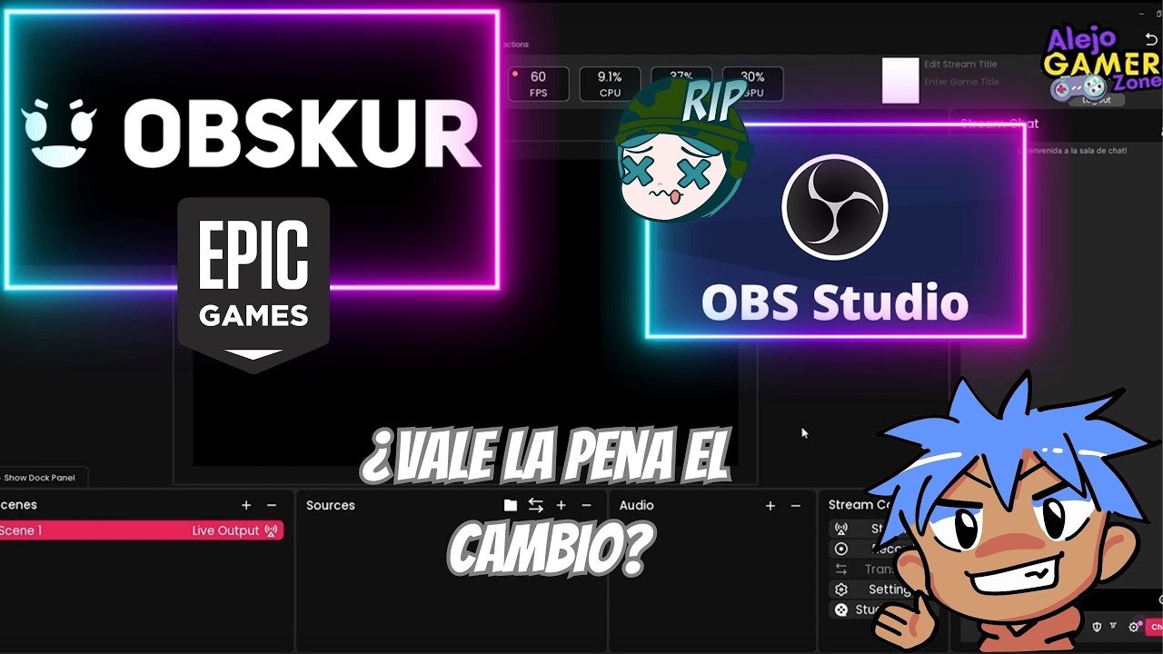 Obsjur OBSKUR Epic Games ¿competencia a OBS? ¿Vale la pena el cambio? #youtube ...