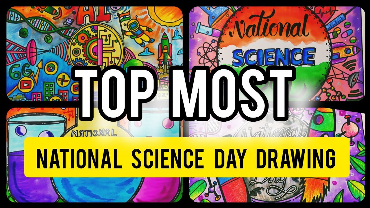 Идеи для рисунков ко Дню науки | Лучшие плакаты ко Дню науки для конкурса 