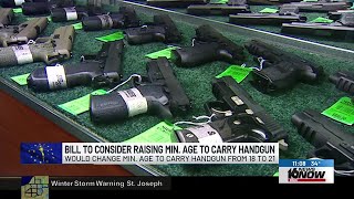 Indiana bill would raise minimum age to carry handgun