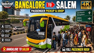 BUS 🚌 Simulator Indonesia | Bangalore to Salem Passenger Pickup &amp; Drop Android Gameplay