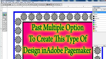 Use Paste Multiple Option To Create This Type Of Design