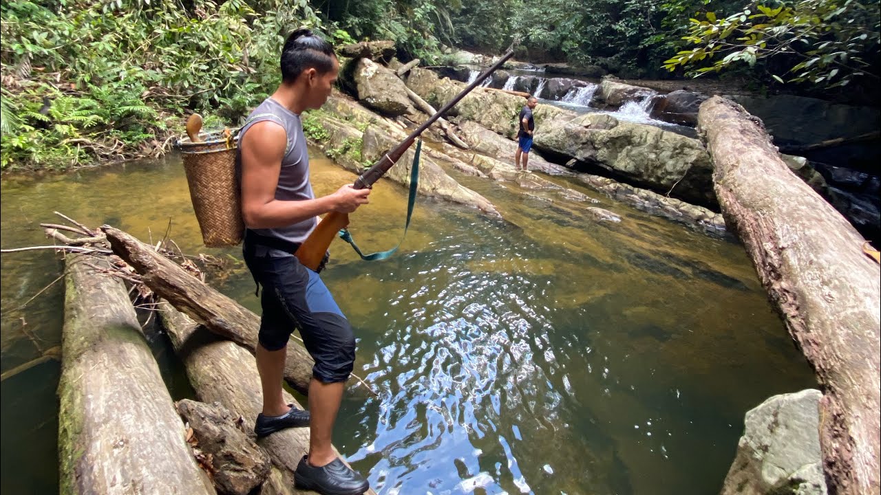 10 jam di sungai selam ikan #ibansurvival #pakan