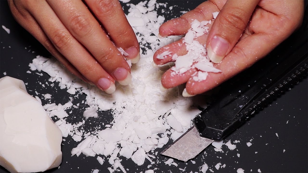 [ASMR] Cutting Soap | Whispering | ft. Lovely noisy neighbour trying to close his car door