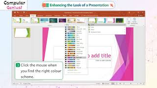 Enhancing the Look of a Presentation |𝐂𝐡 02 |Computer Genius|𝐂𝐥𝐚𝐬𝐬 5