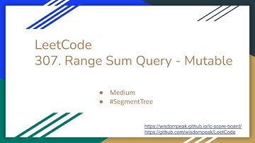 【每日一题】307. Range Sum Query - Mutable, 3/30/2021