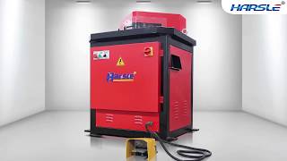 QF28Y-8X300 Fixed Angle Hydraulic Notching Machine, 4mm stainless steel notcher