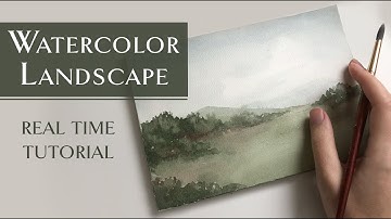 Beginner Watercolor Landscape Tutorial