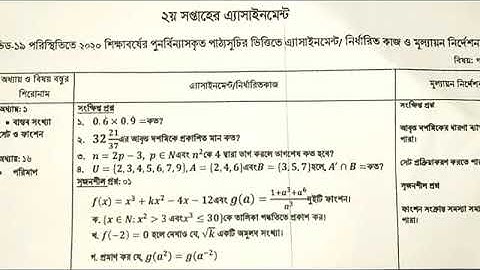 Class 9 mathematics 2nd week assignment