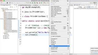 Day-10 Write into #Terminal and #File using #PrintWriter class in #Java