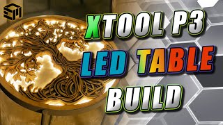 Building A Stunning Custom Laser Cut Side Table With Led Acrylic Backlighting Using The Xtool P3