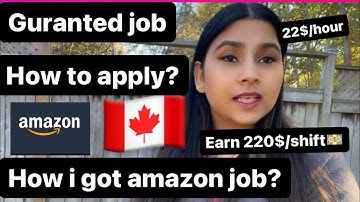 How i got my amazon job in 🇨🇦.