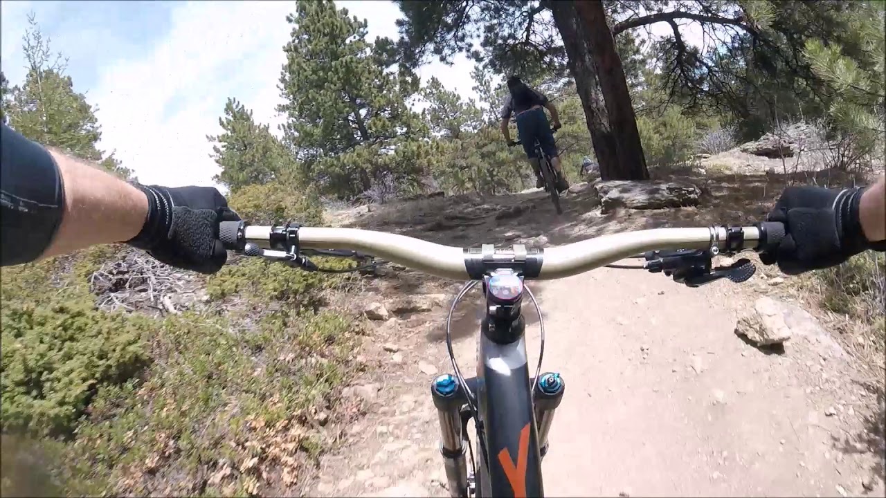 Mountain biking - Three Sisters Park, Evergreen, CO.