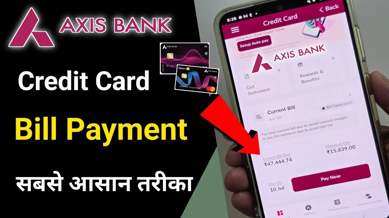 Axis Bank Credit Card Bill Payment | Axis Bank Credit Card Bill Payment Kaise Kare