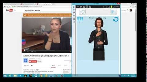 Sign Language Translation app: Mimix Demo