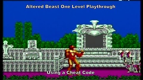 Altered Beast One Level playthrough using a Master System Cheat Code :D #Sega #CheatCodes #Sub #Like