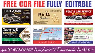Visiting Card CDR Free Download | Professional Business Card Design in CorelDraw (Editable CDR File