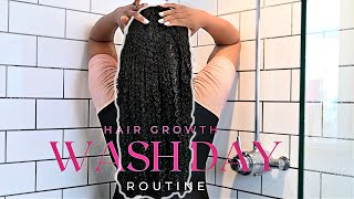 DAY 1 Thigh length hair challenge | WASHDAY ROUTINE  | No talking Relaxing