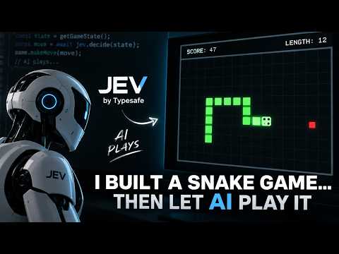 I Built a Snake Game… Then Let JEV AI Play It 🤖🐍