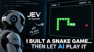 I Built a Snake Game… Then Let JEV AI Play It 🤖🐍