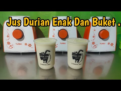 Cara Membuat Minuman Durian