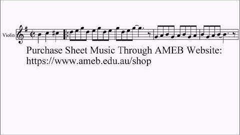 AMEB Violin Series 10 Grade 2 List C No.1 C1 O