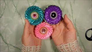 Tutorial Kanzashi Flower - Tops Best Tutorial Kanzashi 2017 #003