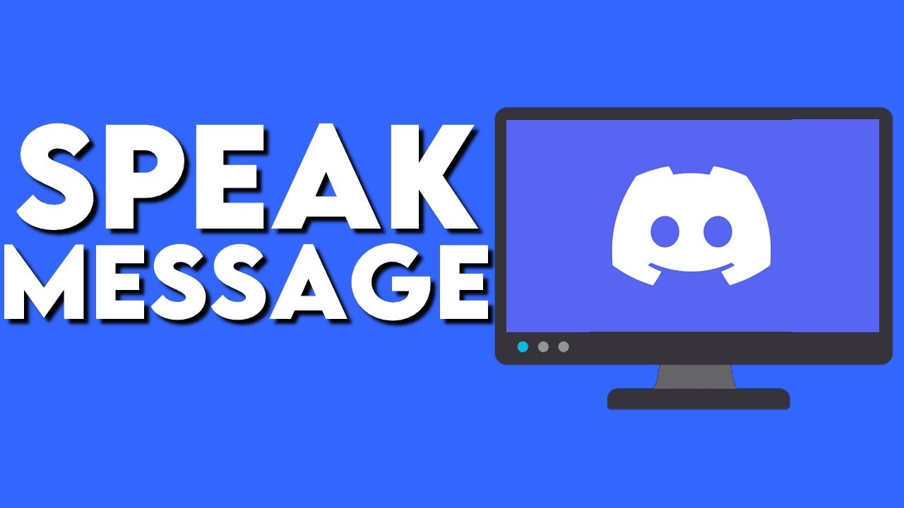 How To Turn Off Speak Message On Discord